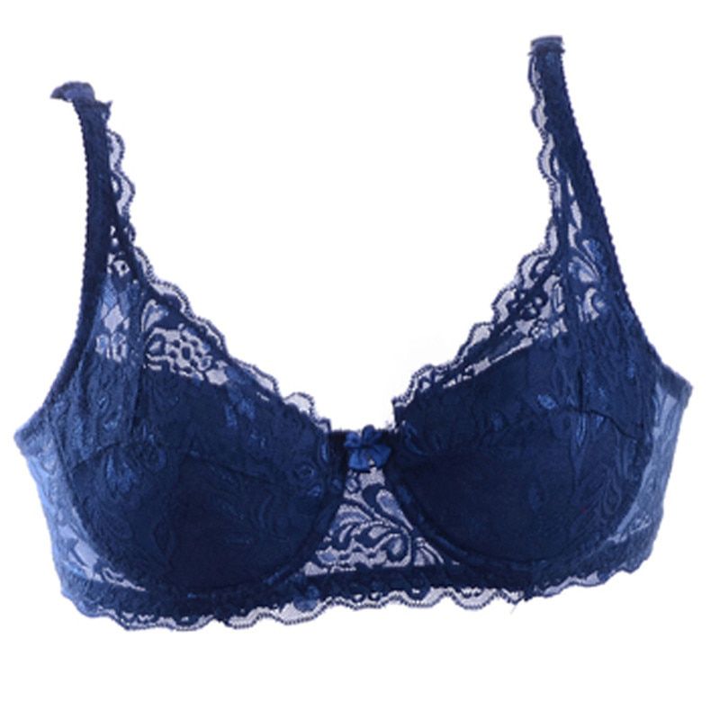 Ladies Women  Underwear 3/4 Cup Padded Lace Bra 32-40B Brassiere Bra Push Up Bras