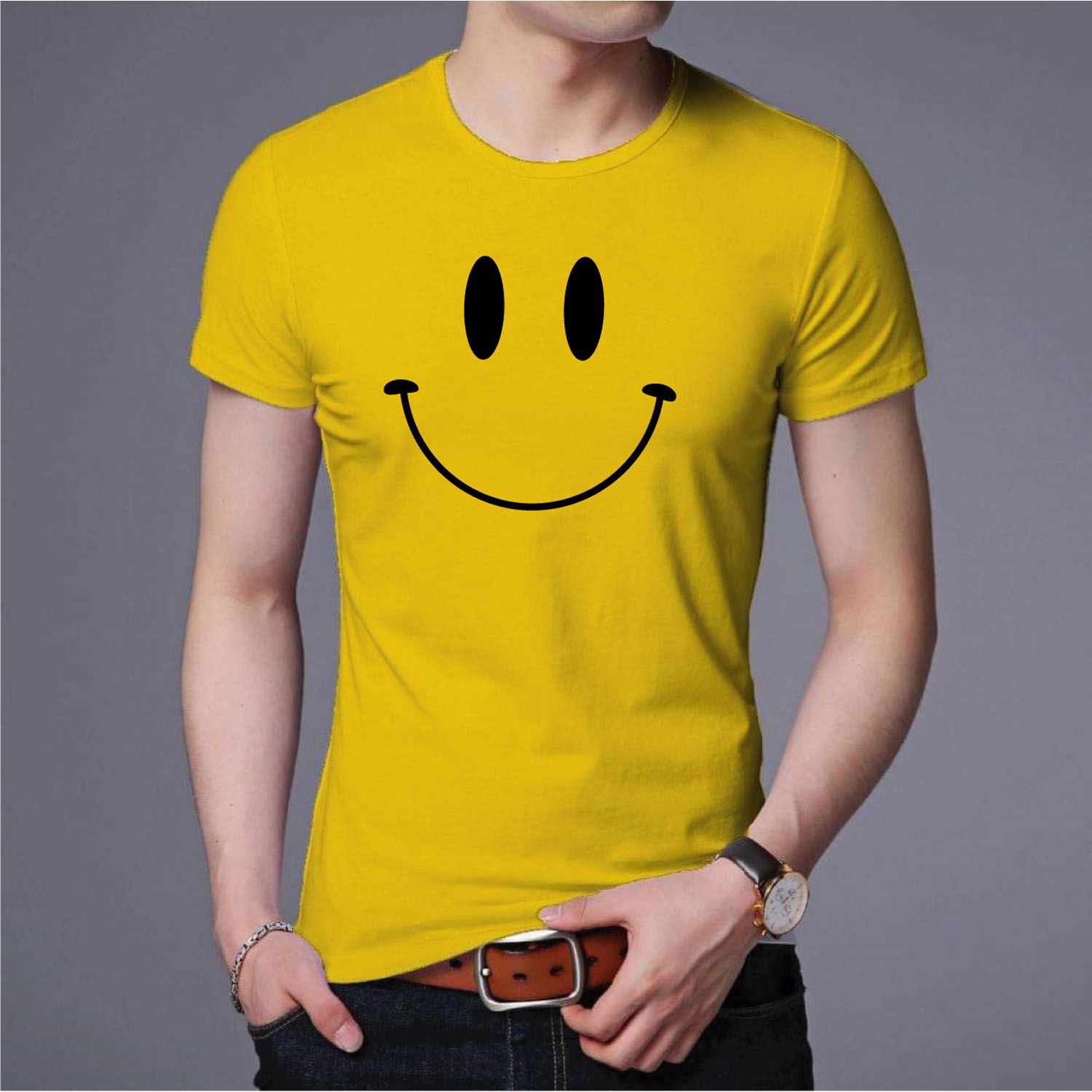 New Exclusive Desing Smail Cotton half Sleeve T Shirt For Men