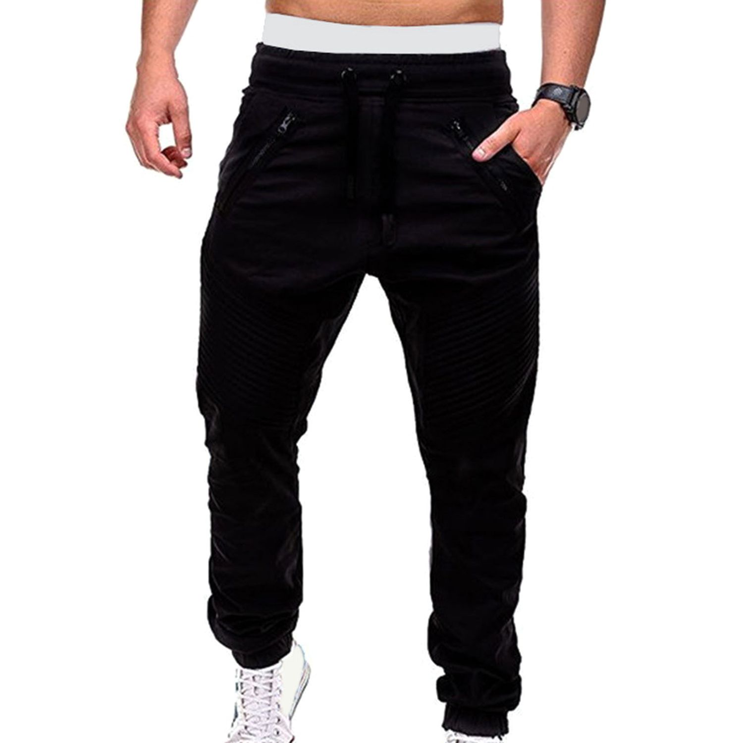 Men Trousers Durable Tear-resistant Shrink-resistant Fashion Pants
