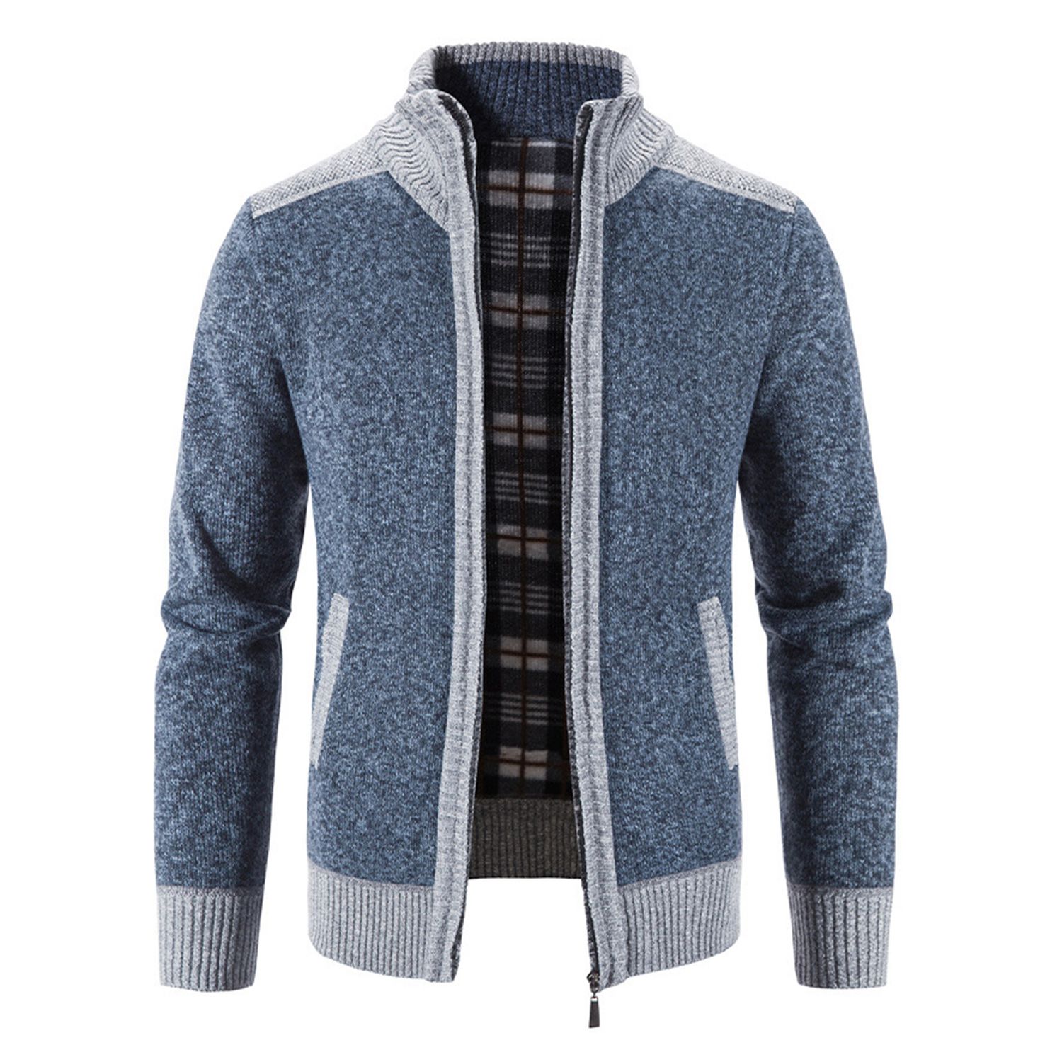 Men Knitted Cardigan Cold Resistant Charming Fantastic Knitted Cardigan
