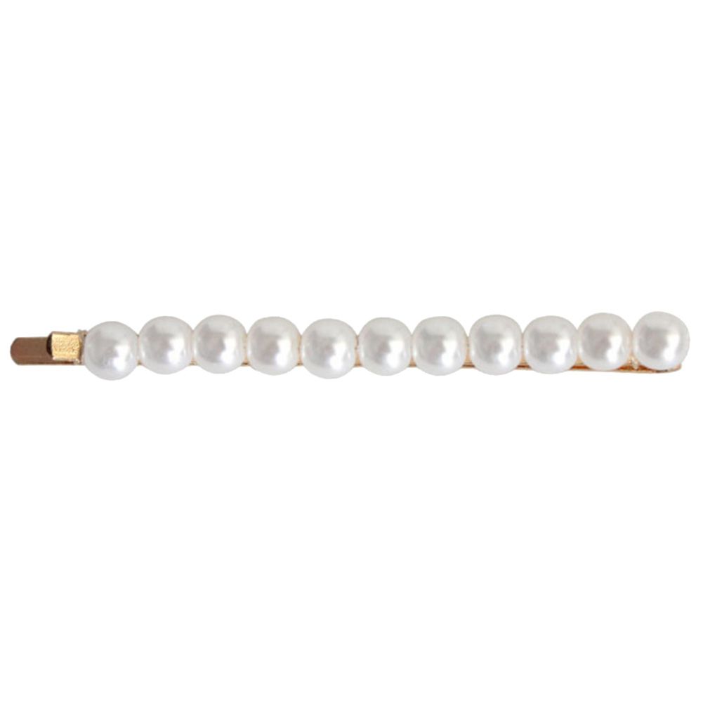 Fashion Women Girls Full Faux Pearl Inlaid Bobby Pin Hair Bangs Barrette Gift