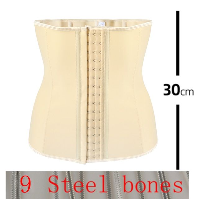Waist Trainer Corsets Latex gaine ventre Steel slimming underwear body Shaper women iers colombian girdles Modeling S