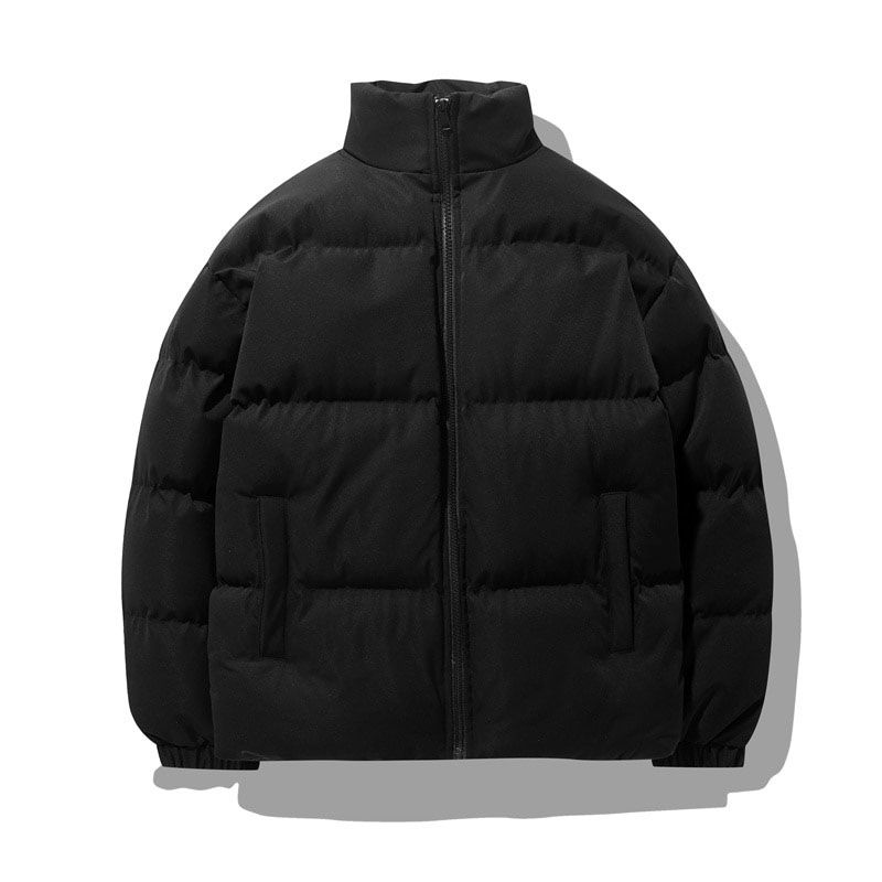 Puffer Jacket Men Cotton Padded Down Jacket Men Fashion Clothing Winter Solid Color Streetwear Fashion TreWarm Coat Men