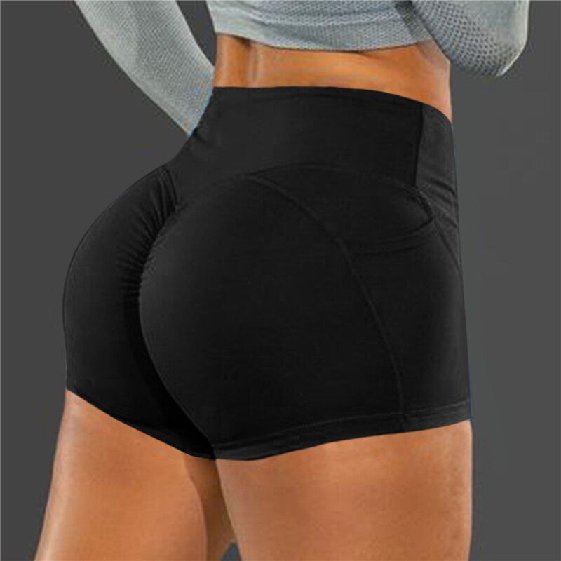 Women Workout Fitness Shorts Seamless Biker Shorts Women High Waist Female Clothing Push Up Short Elasticity Breathable 2021