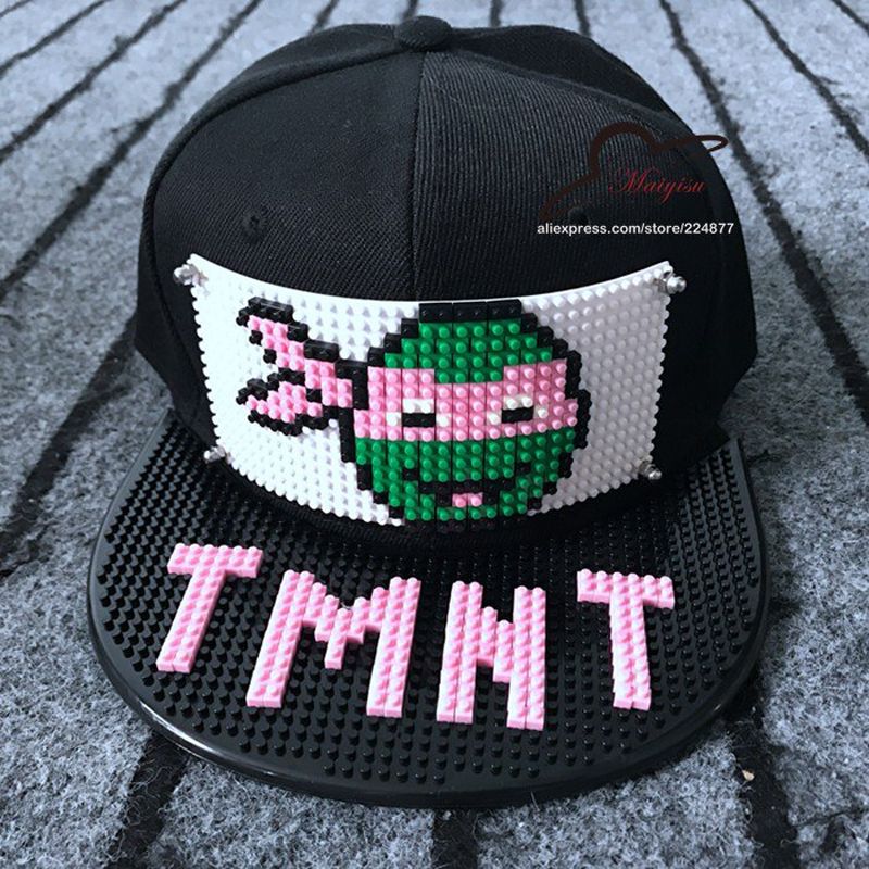 Fashion Super Mario Mosaic Customize Snapback Marie brick Brim Custom for hat Hip Hop Hat Baseball Cap