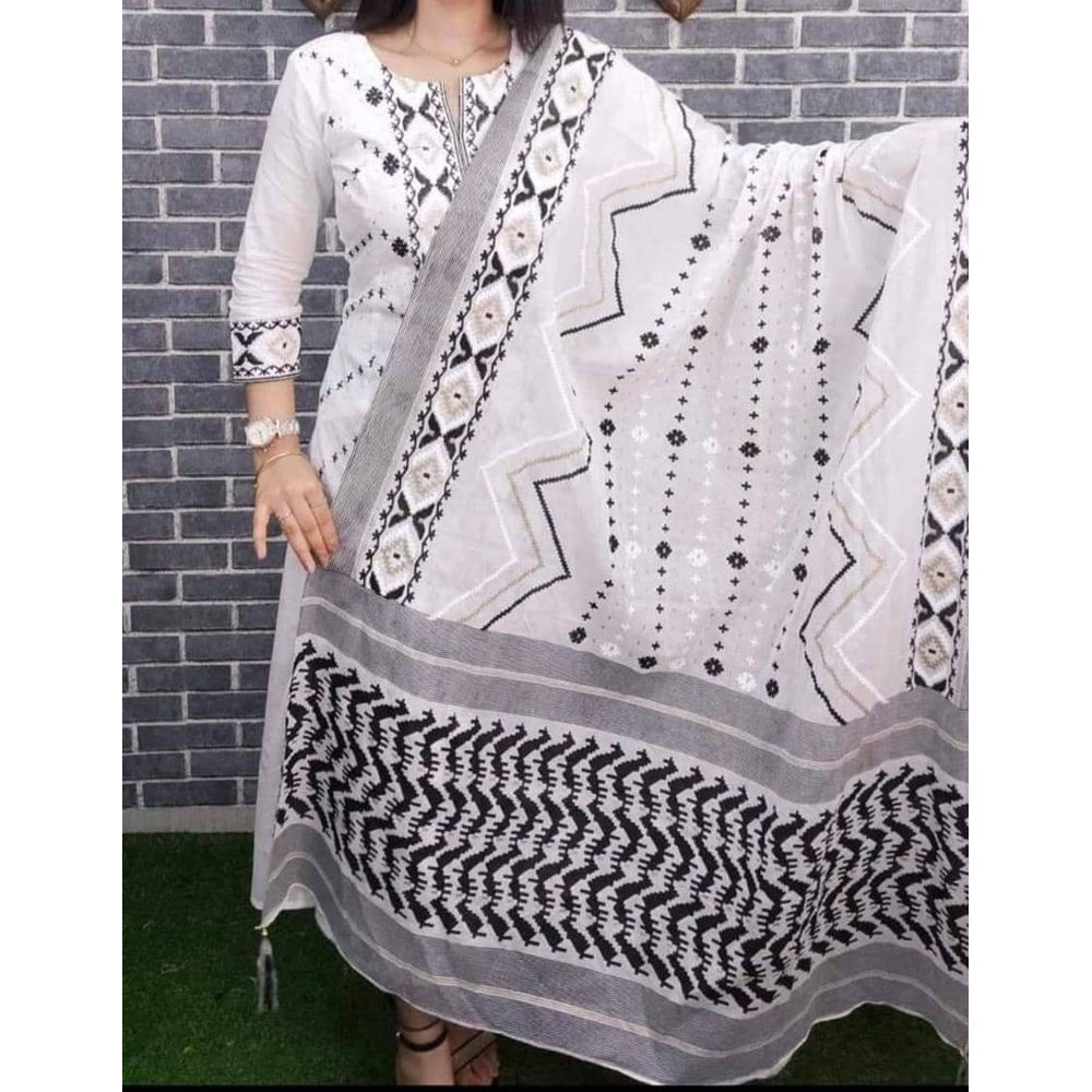 EXCLUSIVE Skin print three pice(3 pice) for women - Dress For Girls - 3 Pice Dress