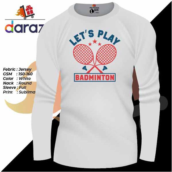 Lets Play Badminton tshirt for men - T Shirt For Man - T Shirt For Man - T Shirt