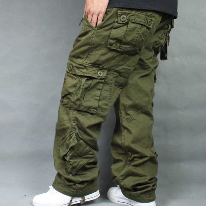 Multicket Cargo Pants Men Plus Size Casual Trousers Mens Tracksuit Bottoms Outdoor Tactical Joggers Streetwear Man Clothes