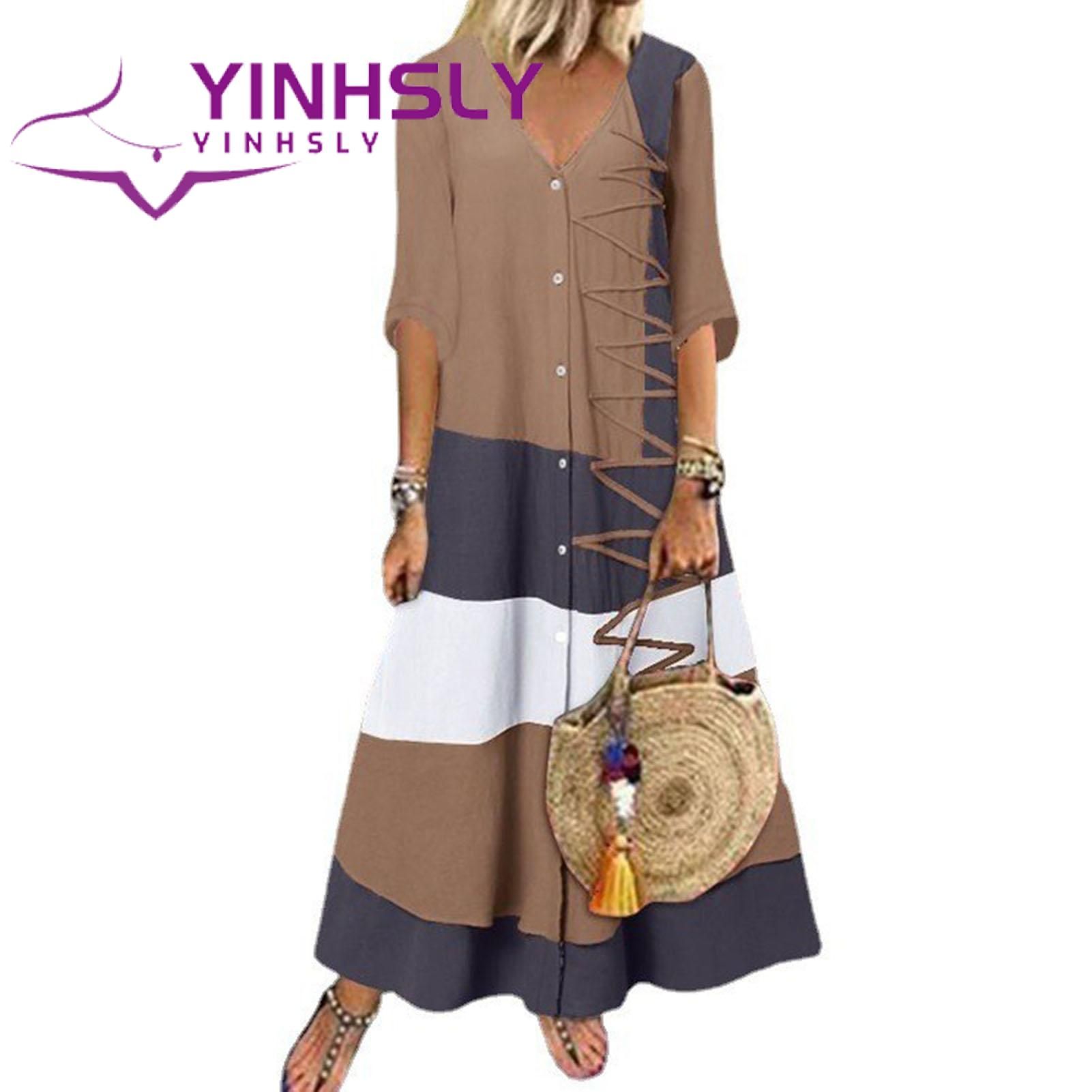 Summer Dress Concise Color Matching Design Beh Clothing