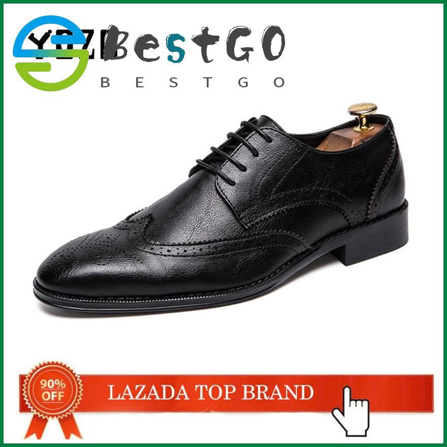 Luxury Leather Modern Men'S Shoes Business Dress Brogue Shoes Party Wedding Suit Formal Footwear Male Dress Shoes For Men
