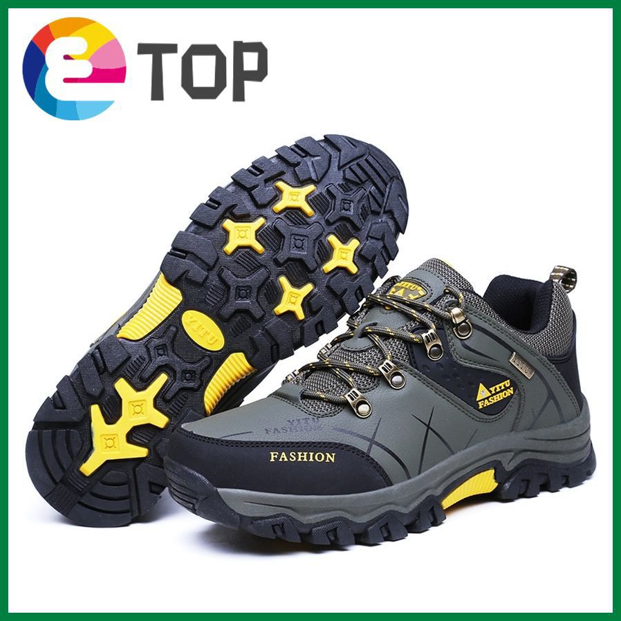 Men's Safety Shoes Protective Shoes Breathable Leather Anti-puncture Wear-resistant Anti-slip Outdoor hiking shoes sports shoes