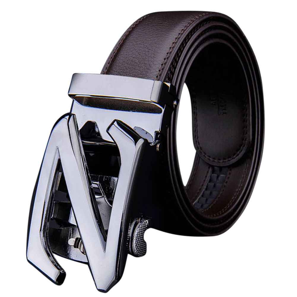 Yfashion Men op-ranking enuine Leather Waist Belt Automatic Buckle  Belt