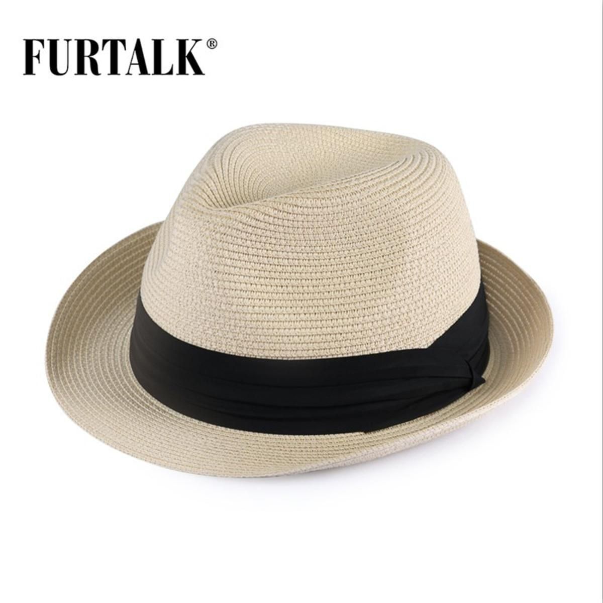 TALK Summer Sun Straw Hat for Women Men Panama Hat Casual Straw Cap with Webbing Belt 2021