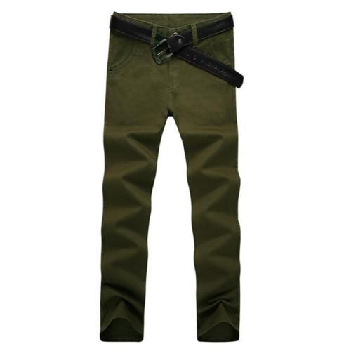 Spring autumn New Casual Pants Men Cotton Casual Chinos 2021 Fashion Trousers Male  Clothing 9 colors Plus Size 30-38