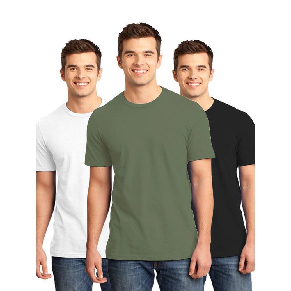Pack of  3  pc  combo  Slim fit Half sleeve t-shirt.