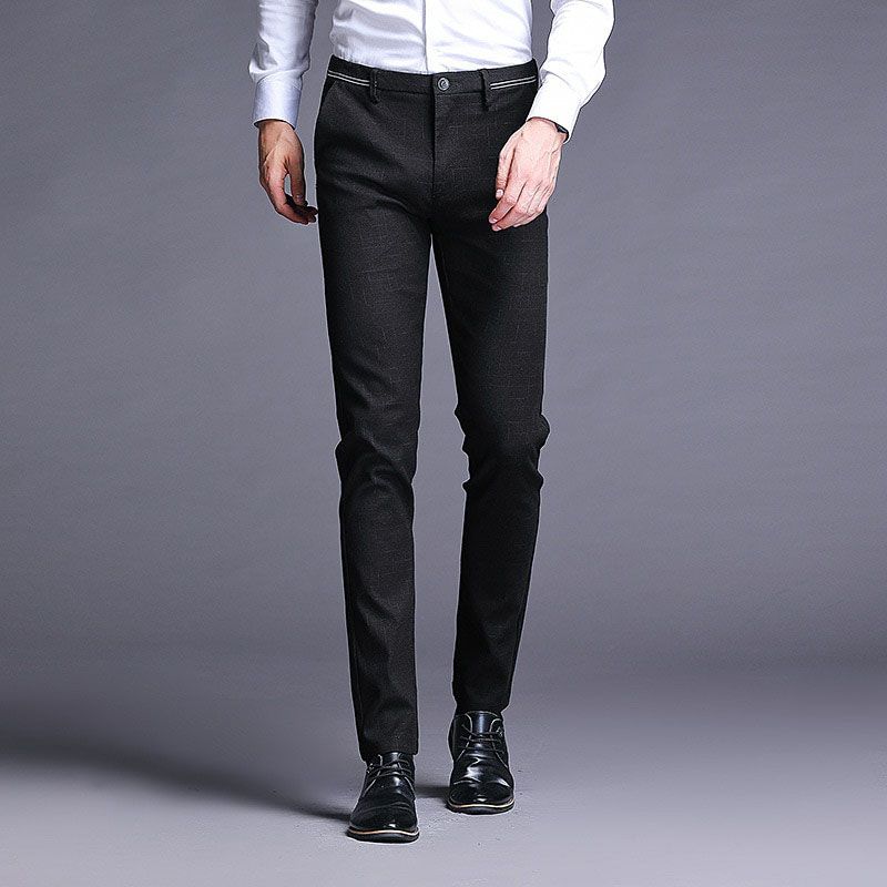 Men Suit Formal Mens Suits Pants Men Plaid Casual Busines Slim Trousers Men Autumn Winter Wedding Dress Flexdress Pants Big Size