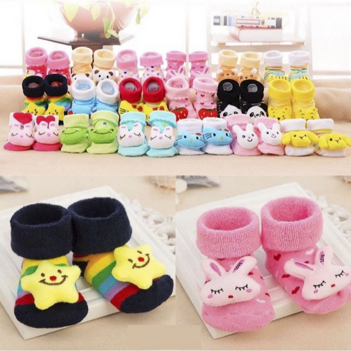 Lovely Cartoon Slippers Boots Sock
