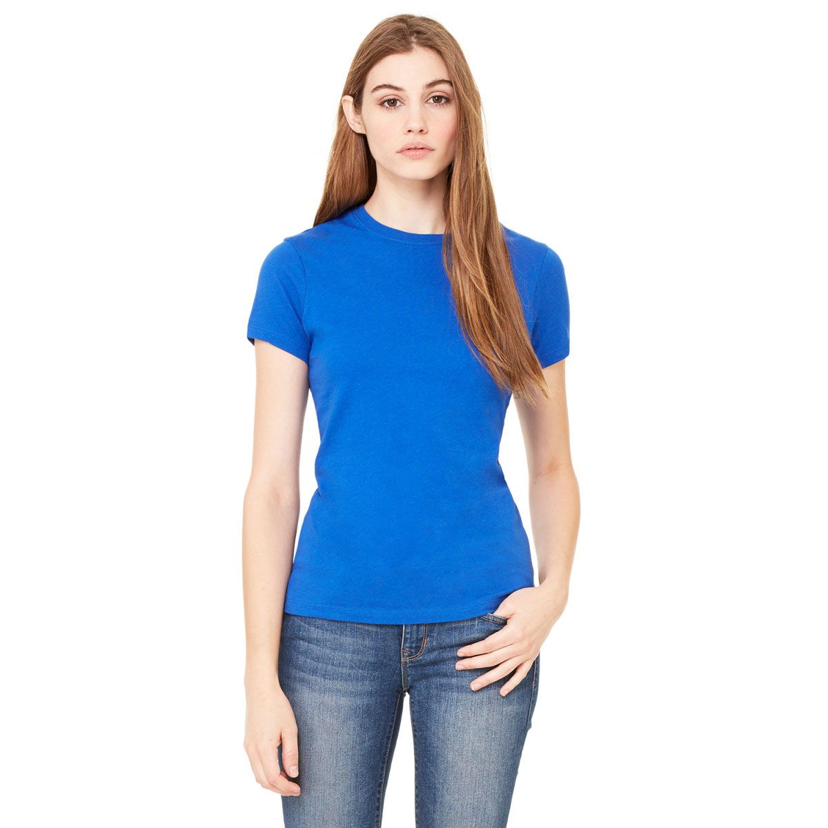 Stylish Cotton Round Neck T-shirt For Women