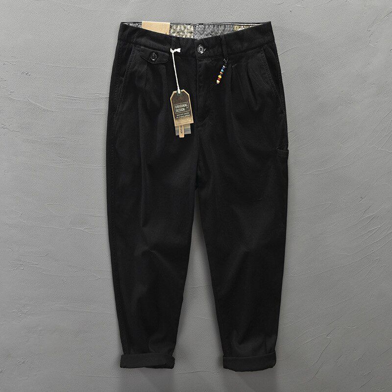 Autumn Winter New Men's Cotton Solid Color Casual Work Style Pants GML04-Z305
