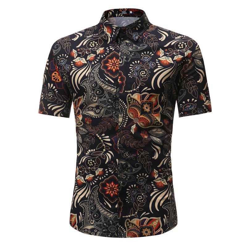 Summer New Men's Casual Short Sleeved Shirt