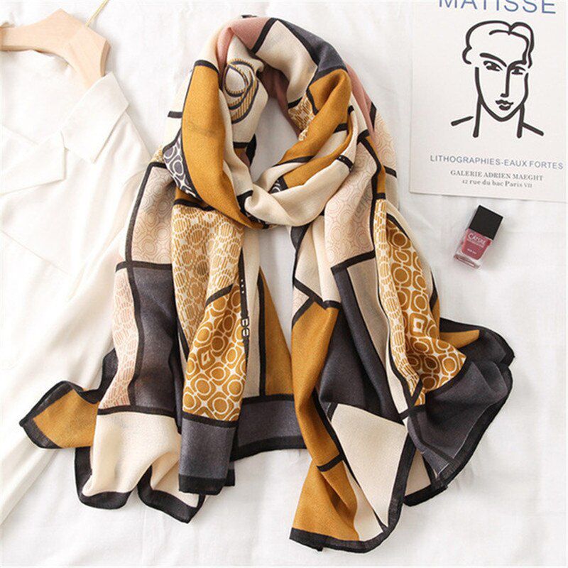 Luxury brand 2020 Autumn winter women scarf beach shawl cotton  lady fashion scarves bandana pashmina wrap hijab muffler