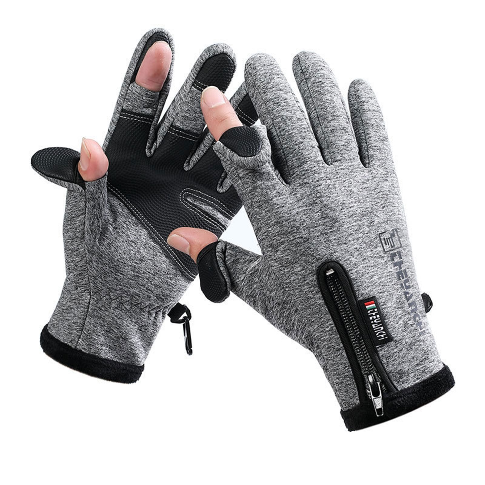 Cycling Gloves Practical Waterproof 2-cut Fingers Cycling Mittens