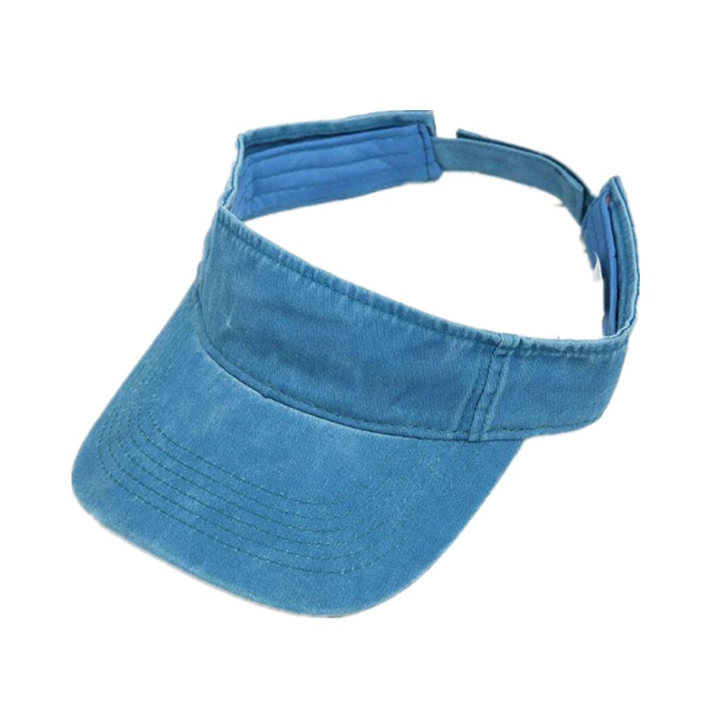 Empty top hat summer hat female simple retro washed denim hat casual wild old curved eaves sun hat