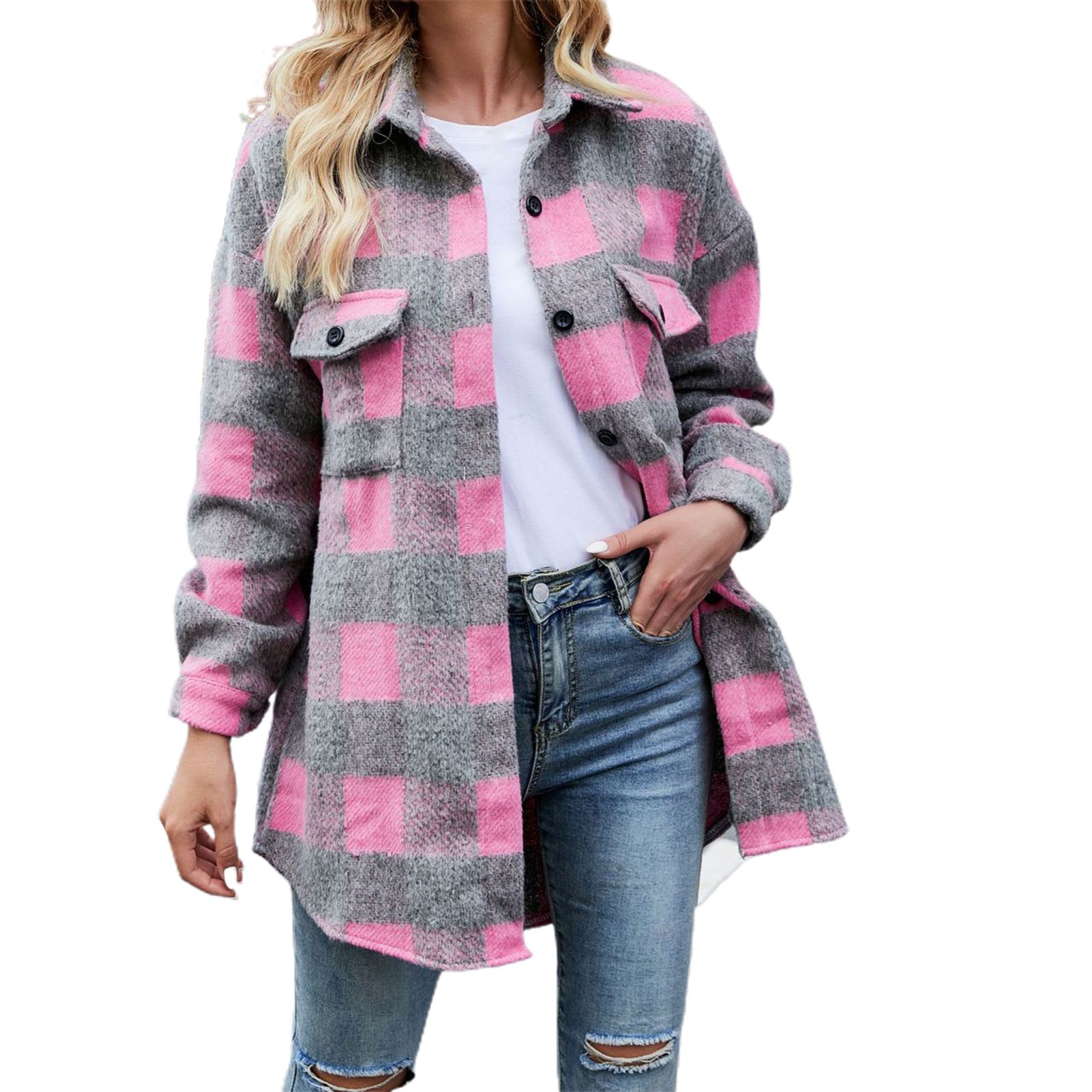 Autumn Jacket Single Breasted Single Breasted Turndown Collar Jacket