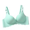 Women y Solid Color Seamless Wavy Breathable Push Up Bra Underwear Bralette