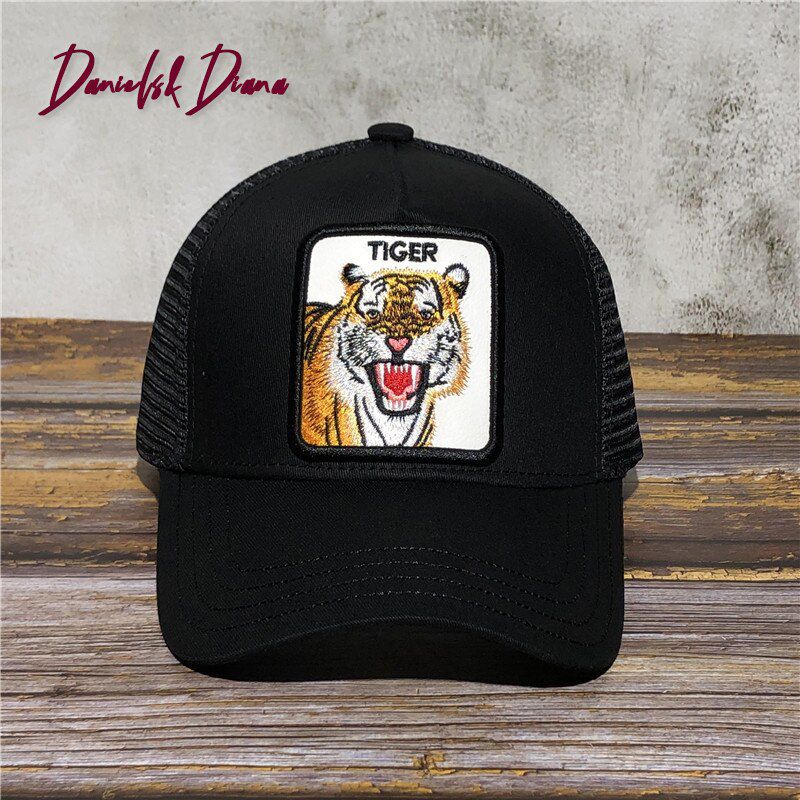 1pc animal cartoon birds dog horse embroidery baseball net cap For Men spring summer hat sunshade adjustable size Holiday driver cap