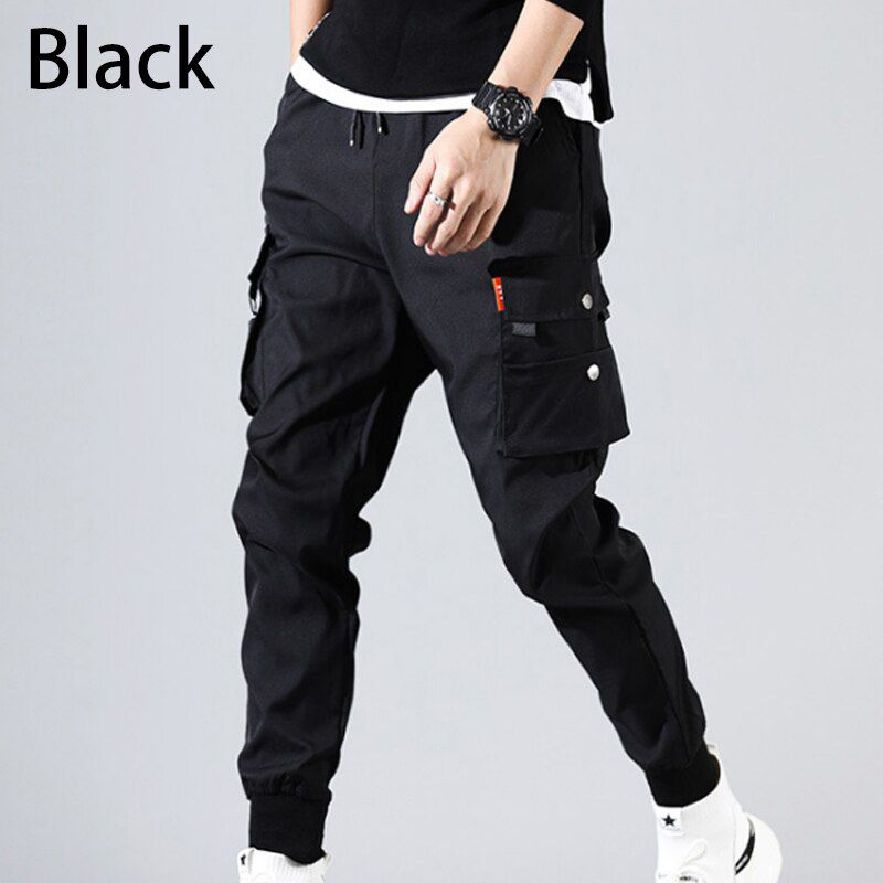 Men'S Side Pockets Cargo Harem Pants  Hop Casual Male Joggers Trousers Fashion Casual Streetwear Pencil Pants Clothing