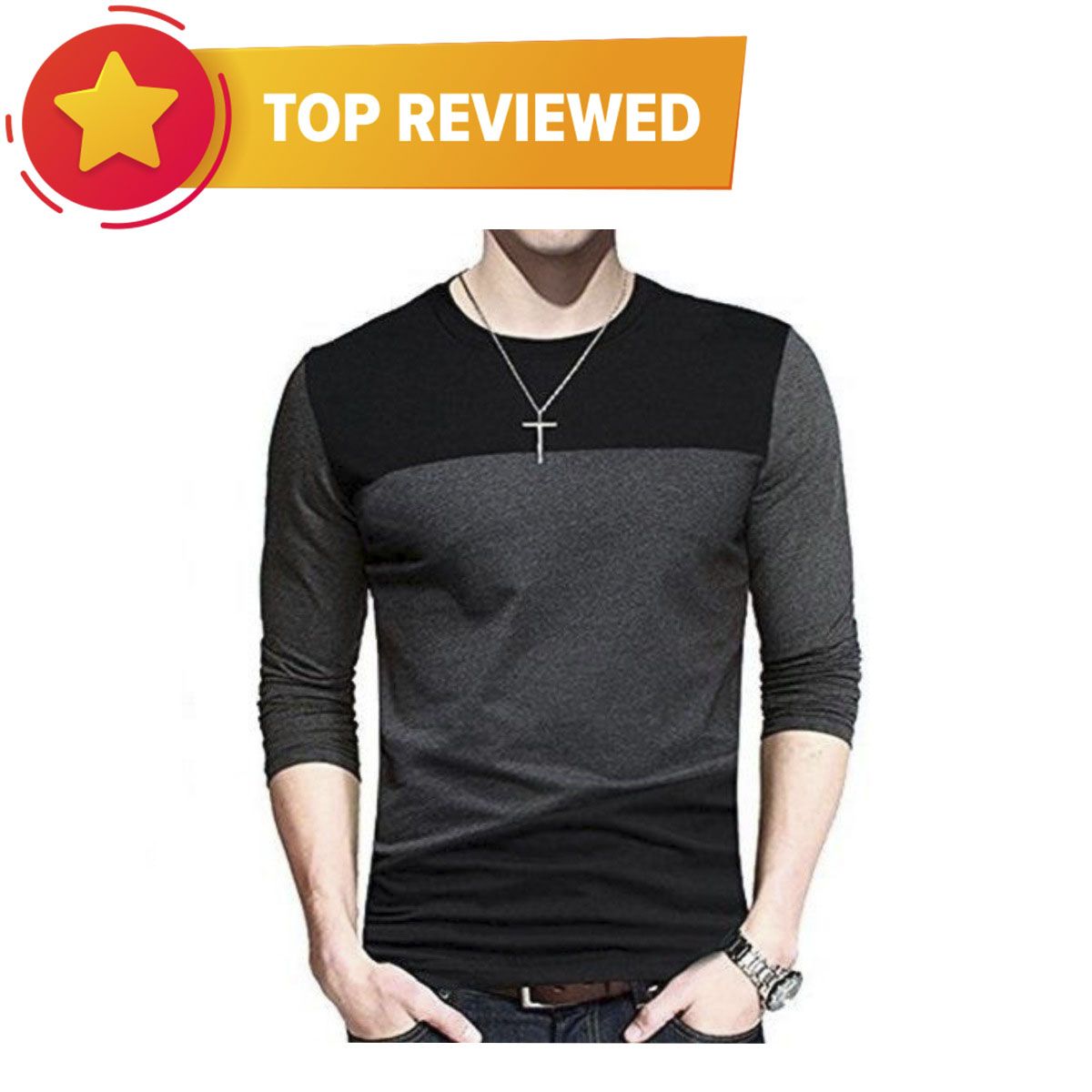 Multicolor full sleeve t shirts Black MarT BD - T Shirt - T Shirt