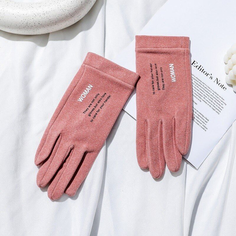 New Winter Womens Gloves Rabbit Hair Warm Touchscreen Female Full Finger Cold Glove Outdoor Sport Cycling Driving Ladies Gloves