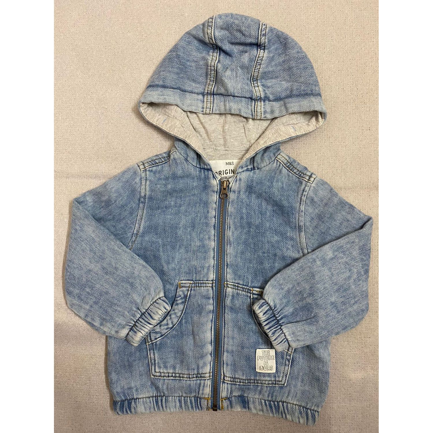 Baby Boys Denim Hoodie