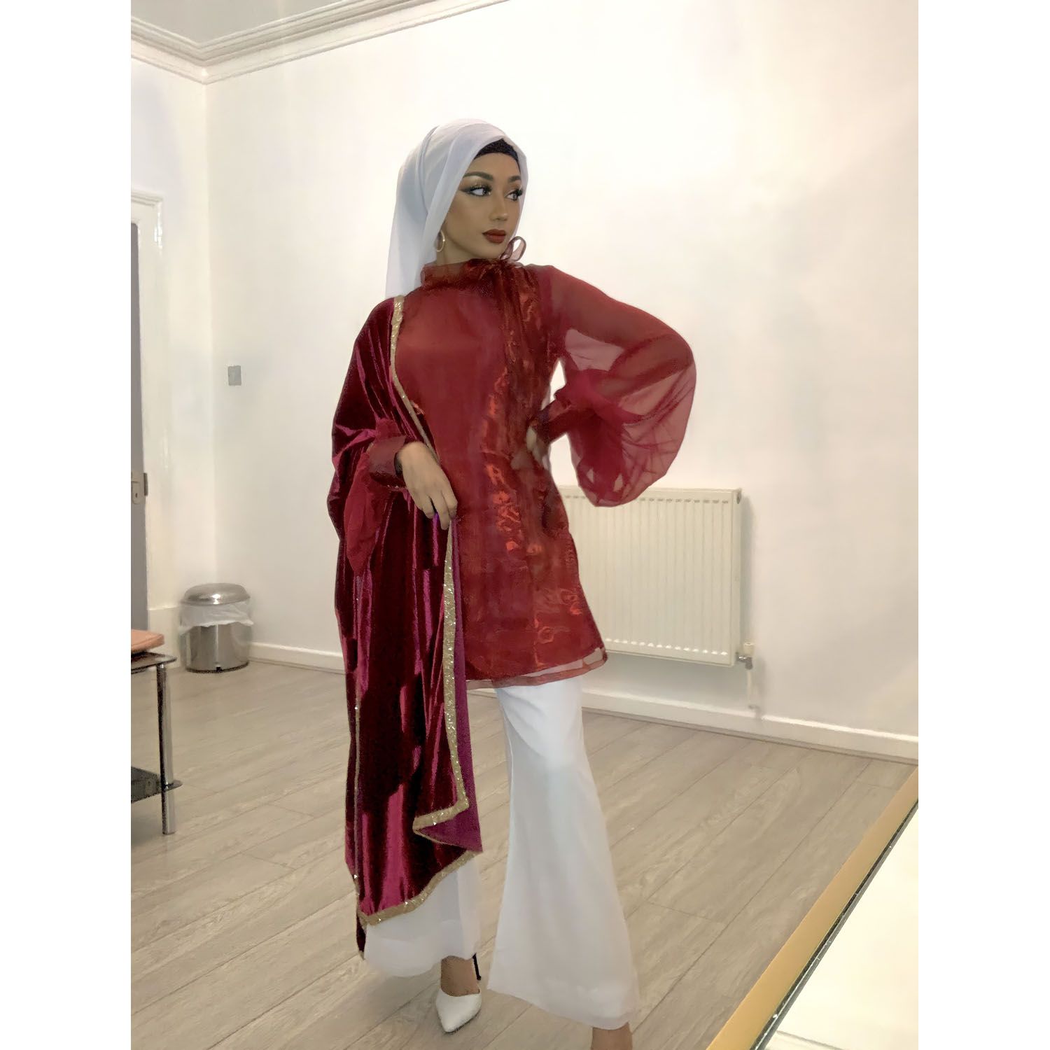 Balloon Sleeve Suit
