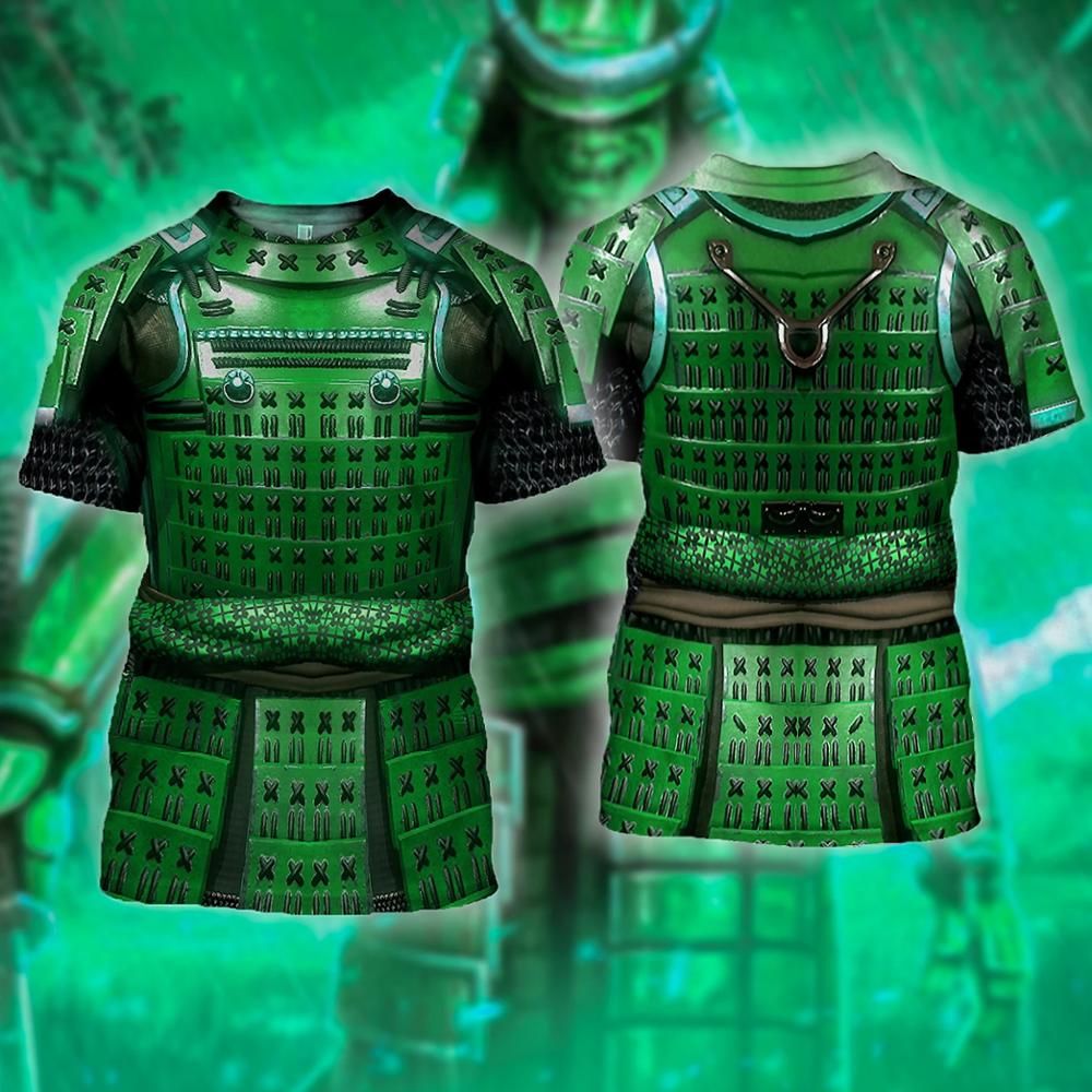 summer T shirts 3D Printed Samurai Armor Men Harajuku Fashion Short sleeve shirt street Casual Uni T-shirt top