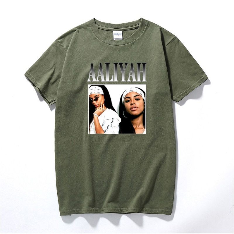 Arrival Harajuku Graphic Tees Men Streetwear hbt Aaliyah T Shirts For Men Vintage UniTop Cotton Tshirt EU Size