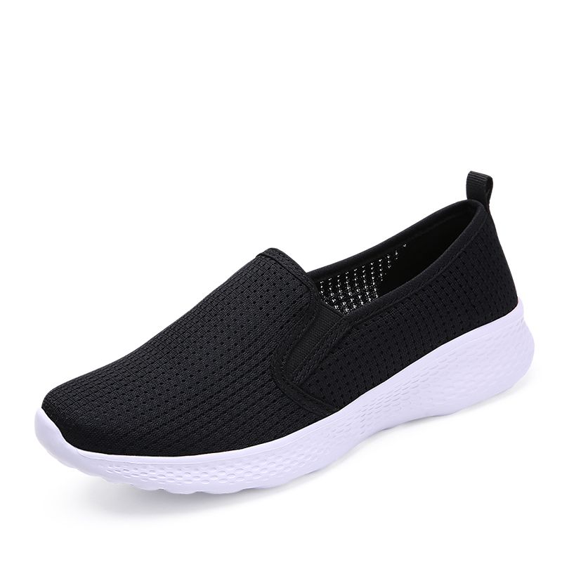 6 Colors Slip on Shoes Women Korean Mesh Sports Shoes Comfortable Slip on Shoes Women Sneakers  Women Shoes Flat Casual Flat Loafers Walking Shoes for Women Pink