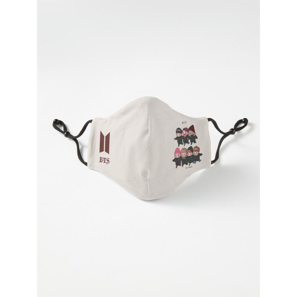 BTS_BTS Mask Jungkook Mi Yooni Cute V Cute Suga Black Pink  Six Layer Face Mask For Men And Women Gaming Mask With Adjustable Ear Loop And Digital Print Face Mask Graphics Print Anime Mask