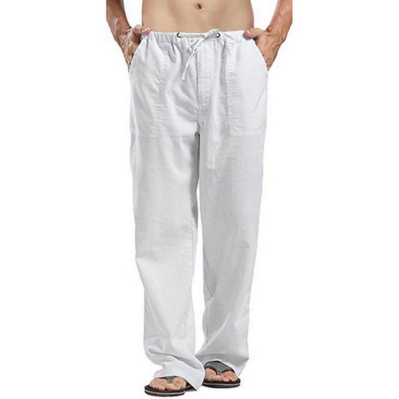 Men Trousers for Men Wide Cargo Pants Summer Oversize Plus Size 5XL Linens Streetwear Spring Harajuku Men's Clothing New