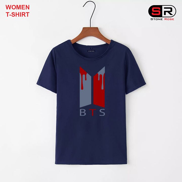 BTS Short Sleeve T-Shirts For Women - 17069T
