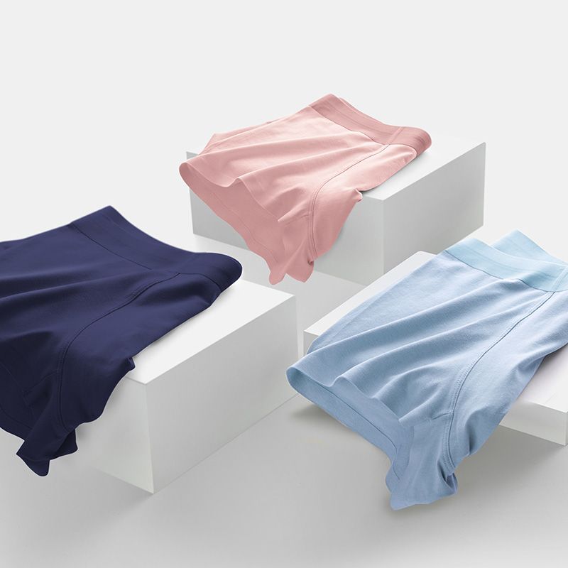 CMENIN MiiOW 3Pcs Organic Cotton Sexy Men Underpants Boxers Shorts Quick Dry Trunks Man Underwear Boxer Men's Panties Short M1831