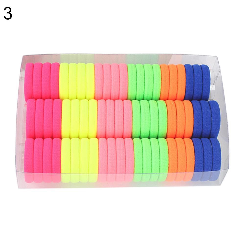 【BestGO】66Pcs Baby Girls  Color Elastic Hair Band Rope Ring Ponytail Holder