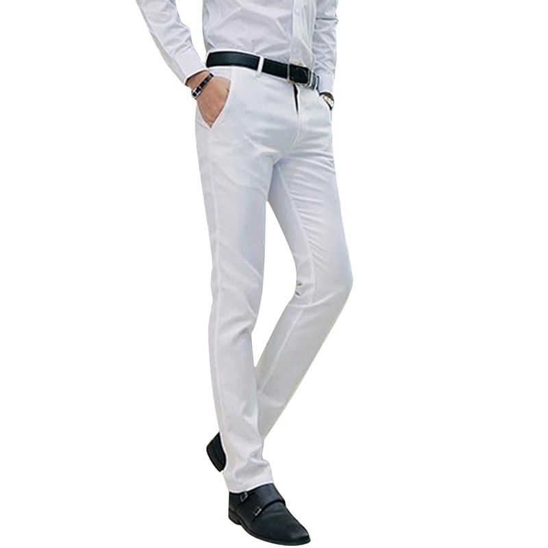 Gentle Man 2022 Fashion Male Straight Pants High Quality Comfortable Breathable Men Pants Solid Fit Smart Casual Business Pants