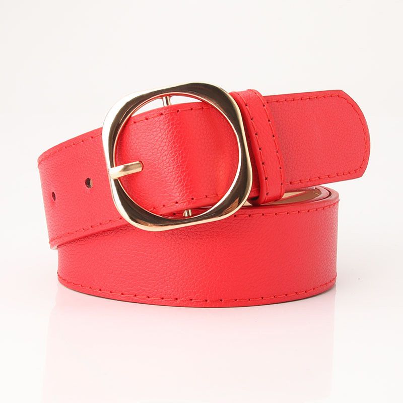 Loldeal 3.4x105cm Women's Belt Summer New Versatile Dress Decoration Belt Girls Jeans Strap Fashion Lychee Pattern