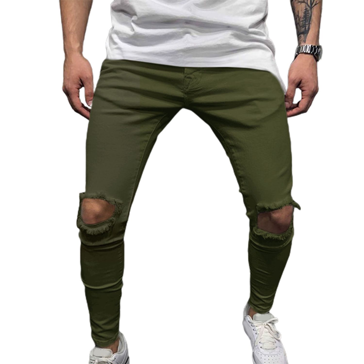 Spg Trousers Zipper Fly Leisure Spg Pants