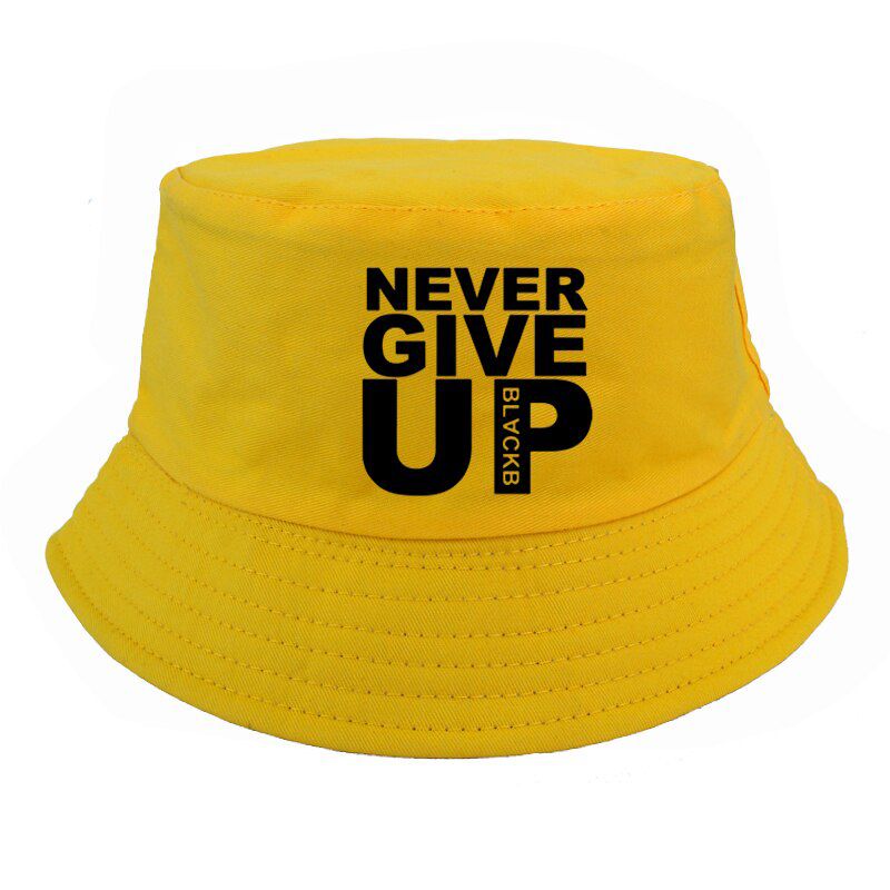 Never Give Up Liverpool Print bucket hat Men Mo Salah You'll Never Walk Alone panama fisherman Harajuku bob chapeau