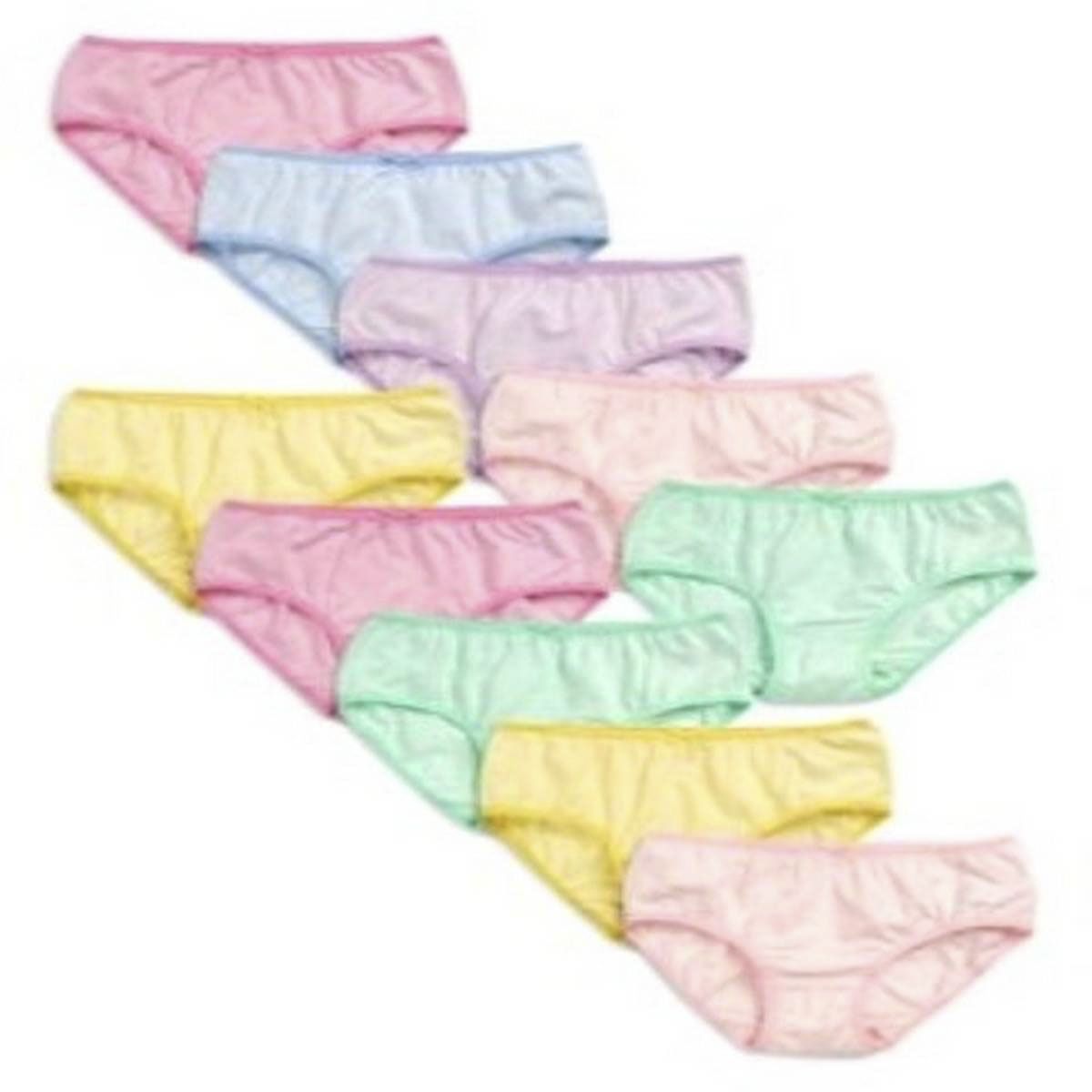 Baby girls panty of Soft Cotton Triangle Briefs for Girl - 10 pics set