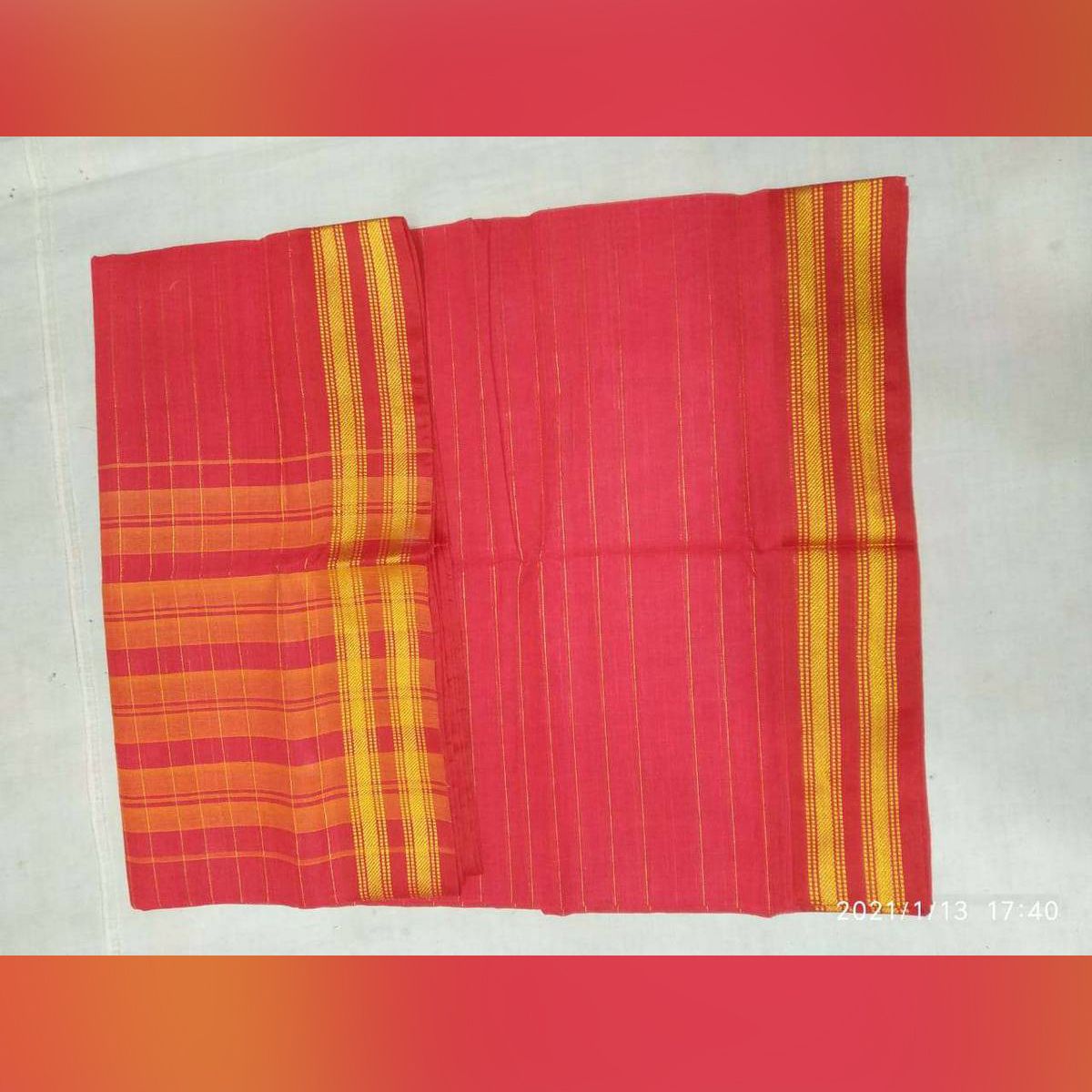 Multicolor Cotton Saree for Baby Girl