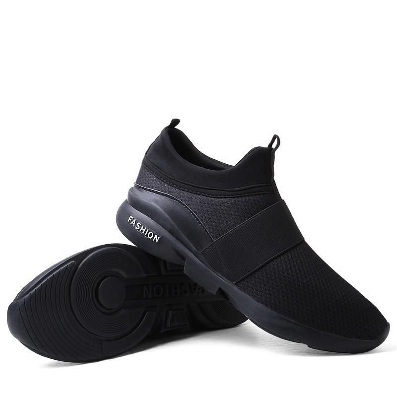 Men Explosion Small White Shoes Casual Running Shoes Slip Shoes(black) - intl
